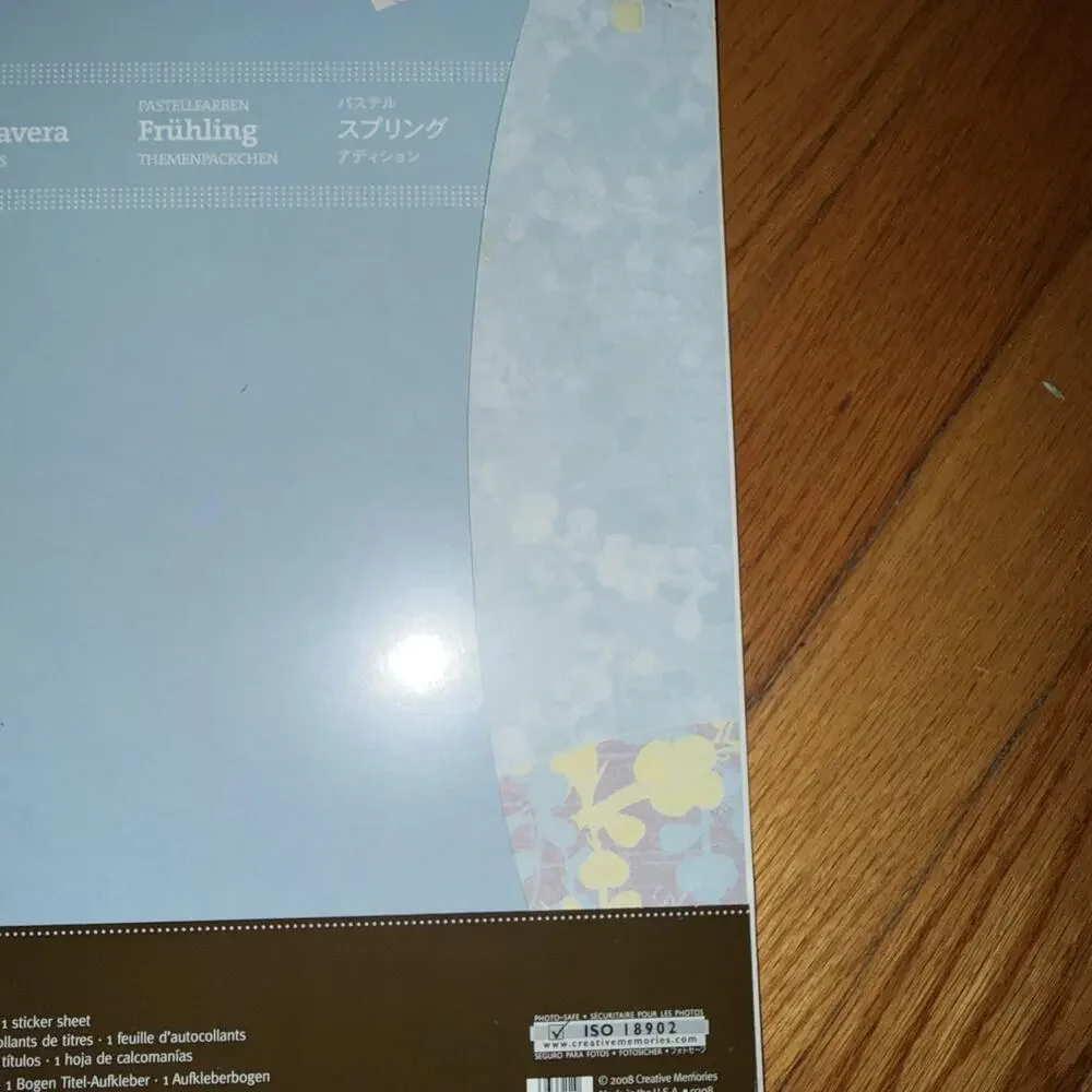 Creative Memories Power Palette Pastel Spring Additions Paper Stickers Mats Kit